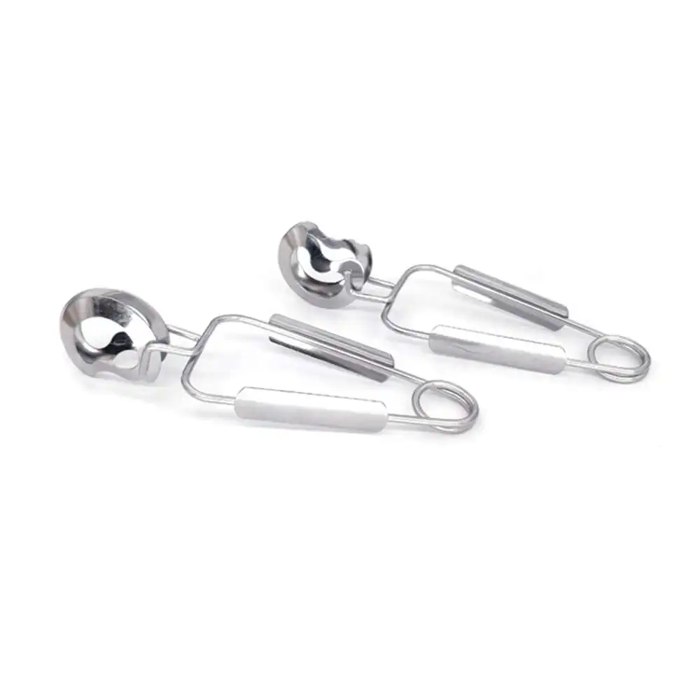 2 шт. Улитка щипцы море Еда Нержавеющая сталь в сеточку с вырезами небольшой