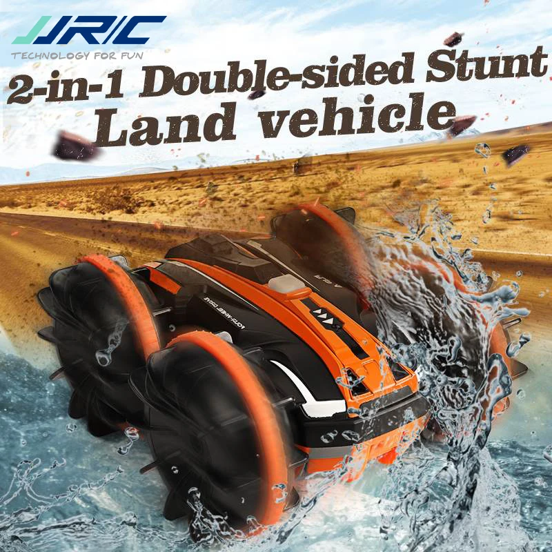 

JJRC Q81 1:20 2,4G 2-в-1 Двусторонняя амфибия 360 градусов вращение RC автомобиль дистанционного Управление Stunt автомобилей w/ 3 батарейки