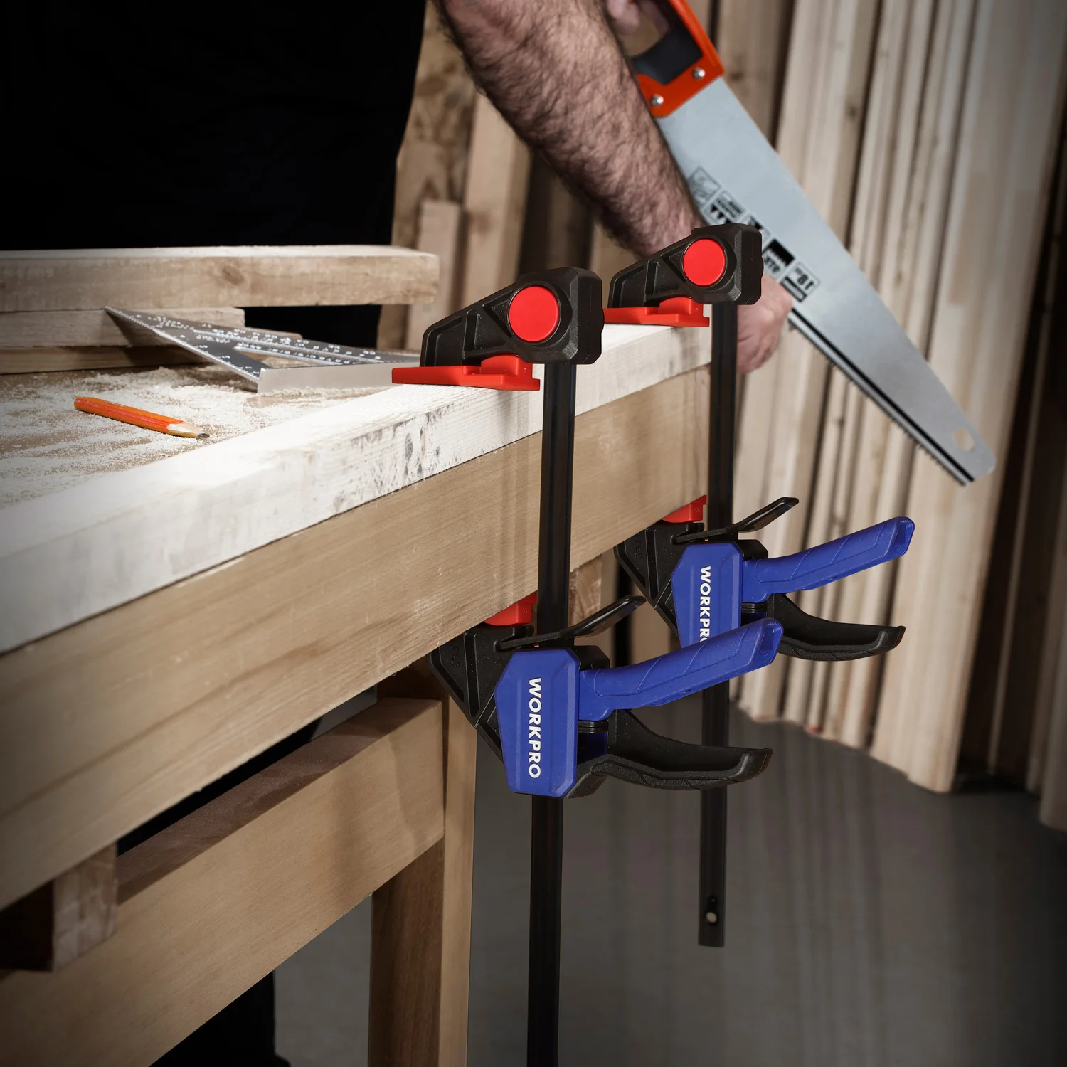 WORKPRO из 2 предметов Ratchet бар зажим комплект 6 дюймов/150 мм Quick Release и с помощью одной