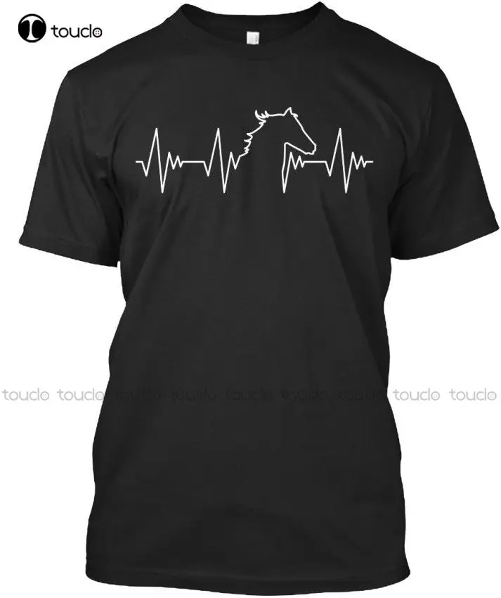 

Newest T Shirt Men O Neck Cotton T-Shirt Arabian Horse Heartbeat Stylisches Tshirts Custom Custom aldult Teen unisex