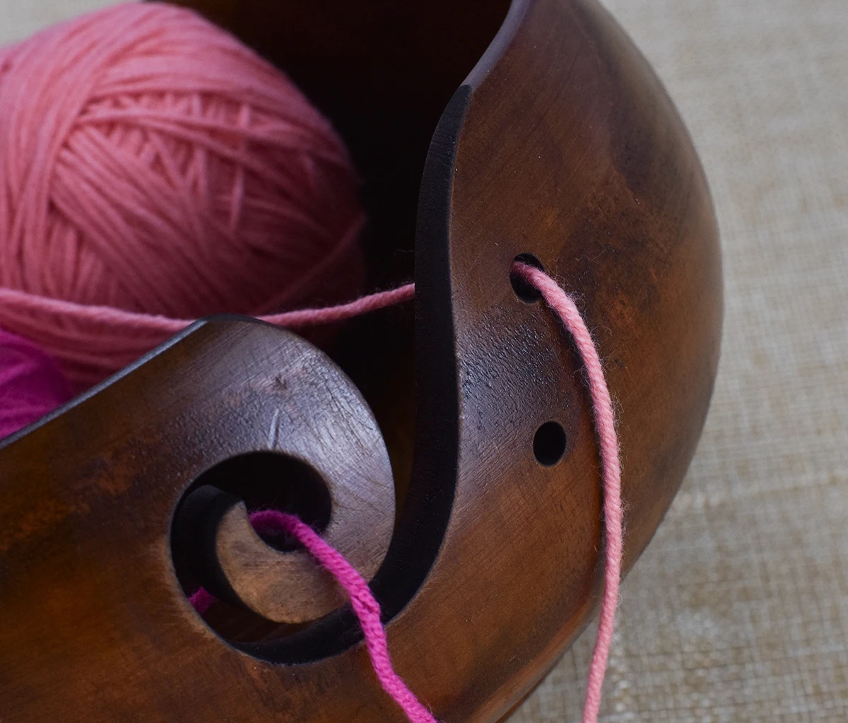 

New Environmentally Friendly Wooden Wool Storage Bowl for Knitting Storage Bowl Storage Box Knitted Crocheted Wool Storage Bowl