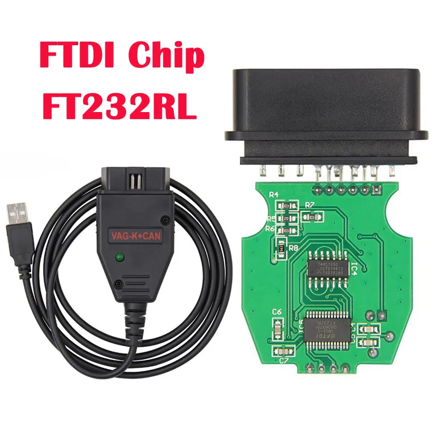 VAG K может Commander 1 4 FTDI FT232RL PIC18F25K80 OBD2 сканер диагностический инструмент для VW Audi Skoda