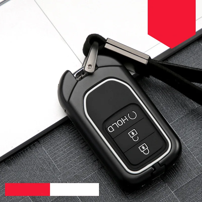 

Scratch resistant Full Cover Zinc alloy+silica gel Car Key Case Shell For Honda Hrv Civic 2017 Accord 2003-2007 Cr-v Freed Pilot
