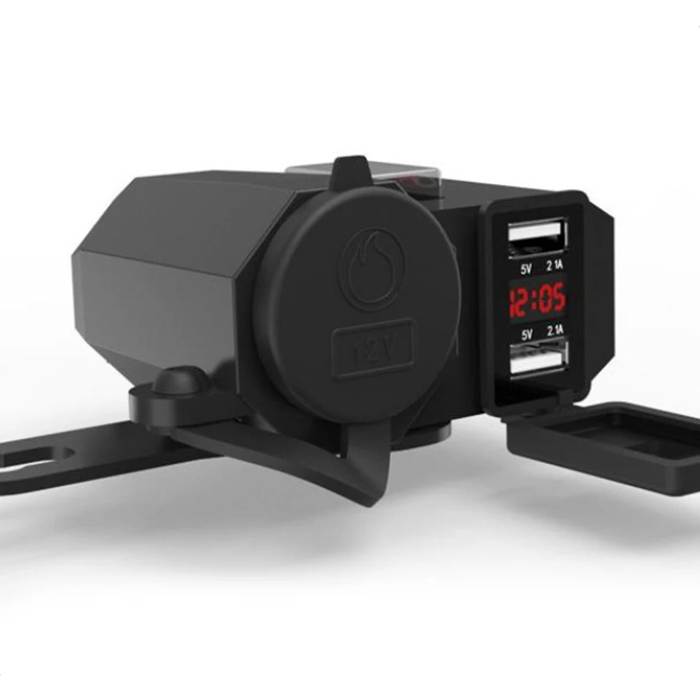 12V Dual USB-порт многофункциональное водонепроницаемое зарядное устройство для