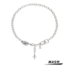 Ожерелье MASW с цепочкой в один слой, оригинальный дизайн, популярный стиль, геометрическое ожерелье с подвеской в виде звезды, новинка 2021, модные женские украшения