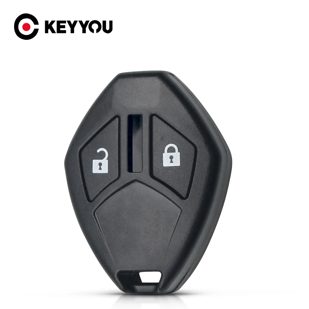 

KEYYOU Remote Key Shell Case No Blade For Mitsubishi Galant Eclipse Lancer Outlander Endeavor Mirage EVO Fob 2 Buttons Car Style