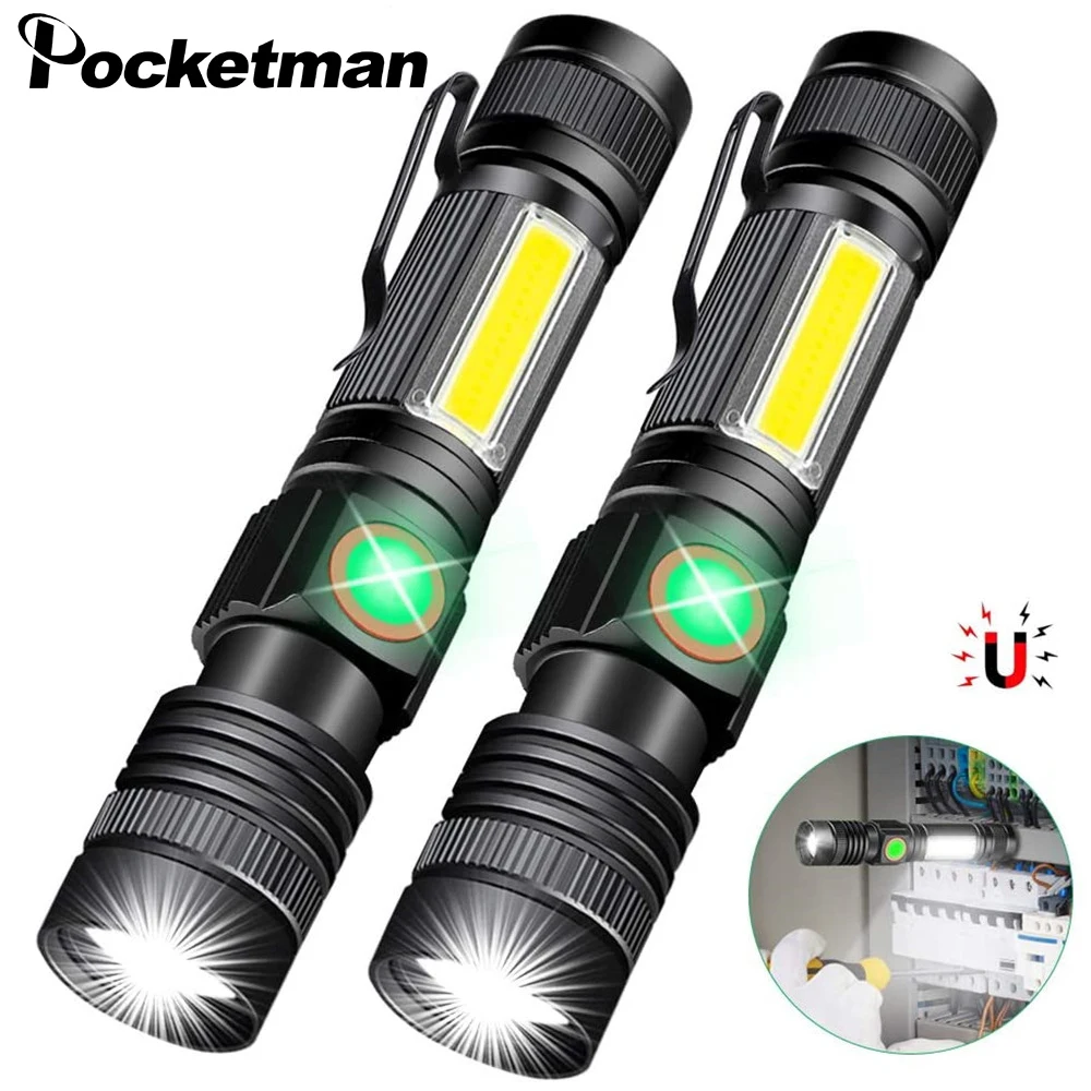 Карманный светодиодный тактический фонарик 5000 лм суперъярфонарь онарик с Cob