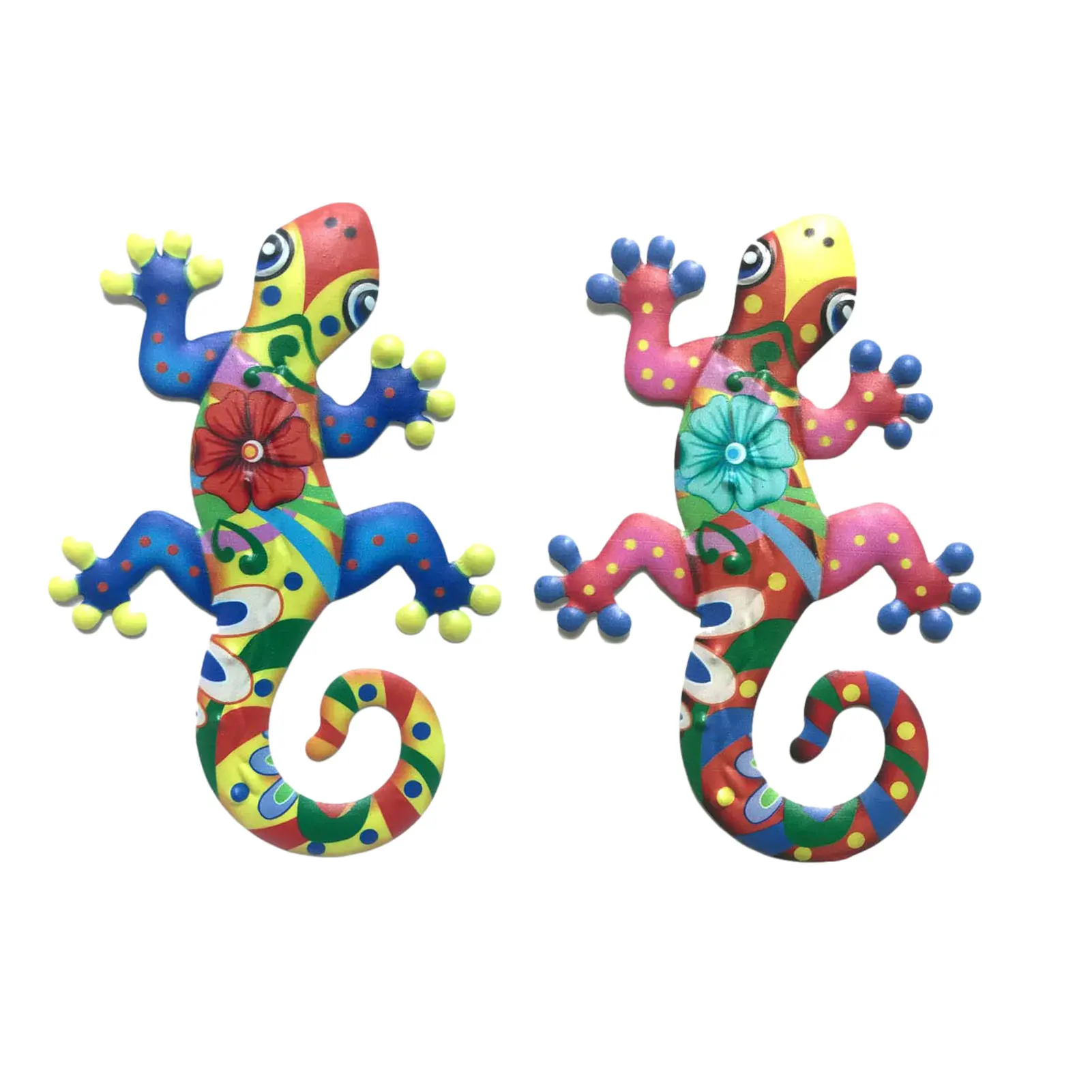 Металлический Gecko Настенный декор художественные ремесленные скульптуры