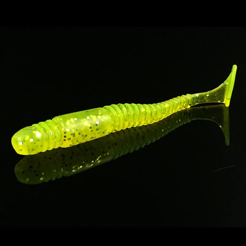 GLUREE 10 шт./лот приманки для ловли рыбы 4 5/5 5/7/8.5 см мягкие Crankbait T Хвост Личинки