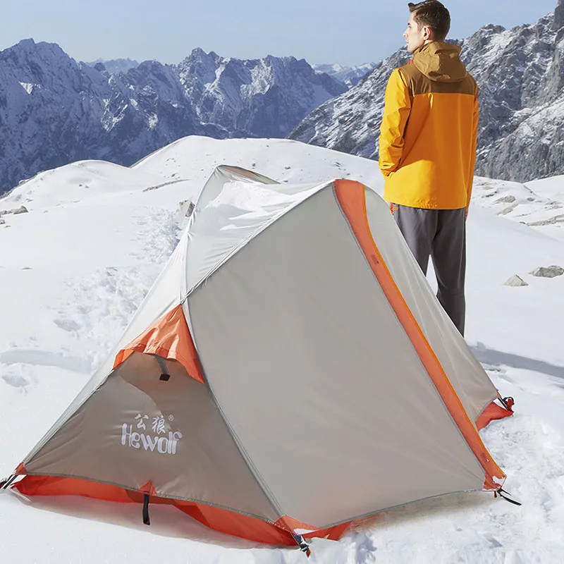 Hewolf одиночные алюминиевые палки двухслойные водонепроницаемые ветрозащитные