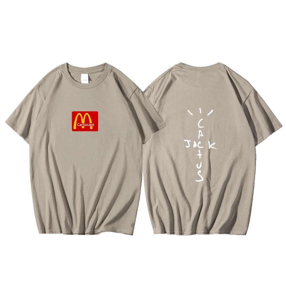 

2021 Trendy Hip Hop Travis Scotts Staff T Shirts Hommes Femmes Brown T-Shirt Men Women Cactus Jack 100%Cotton Oversized S-2XL