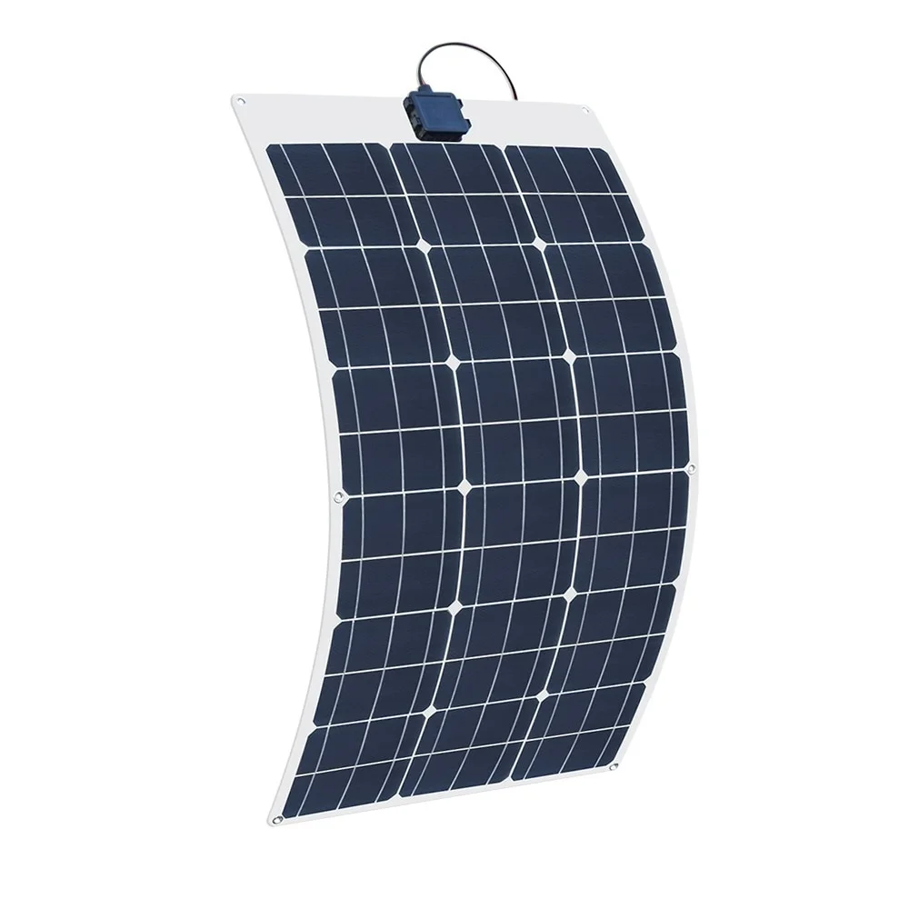 Новый водонепроницаемый 250W 18V 12V гибкий Монокристаллический Модуль солнечной