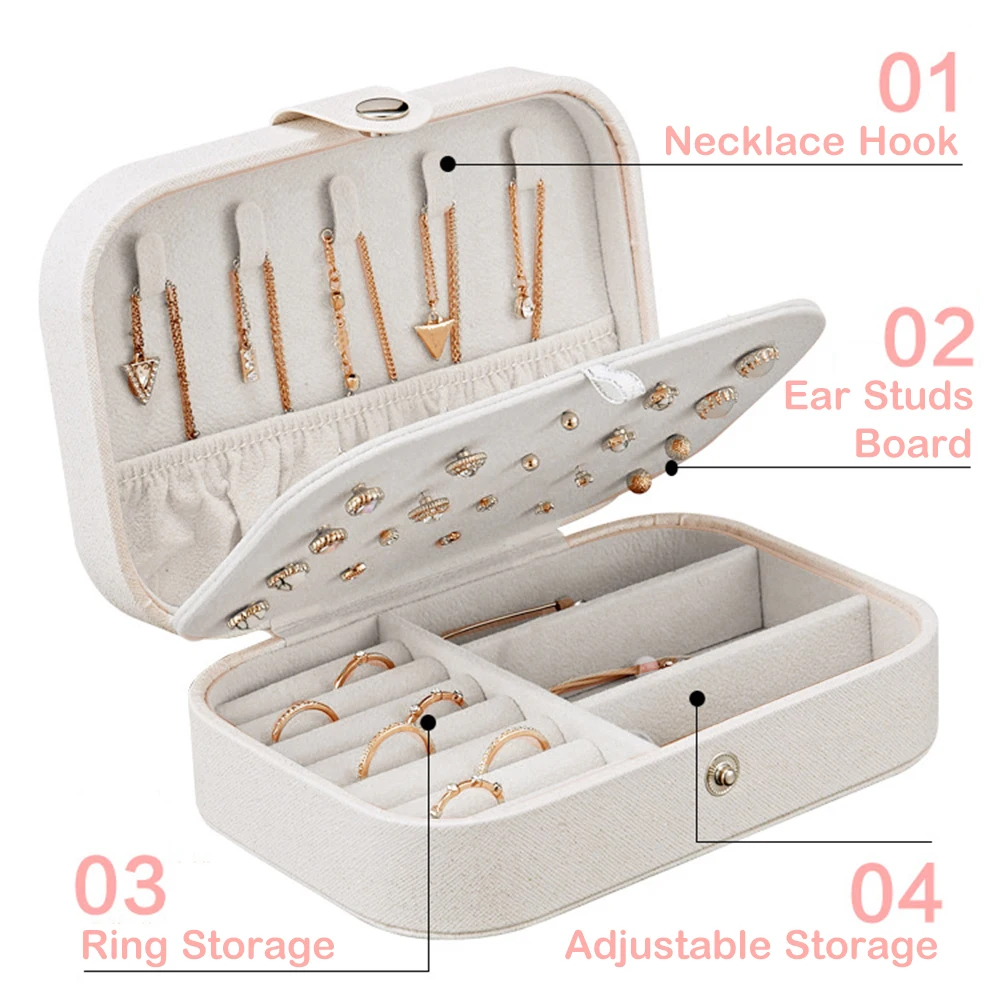 Домашние серьги для хранения кольцо ожерелье ювелирное изделие Bbox портативный с