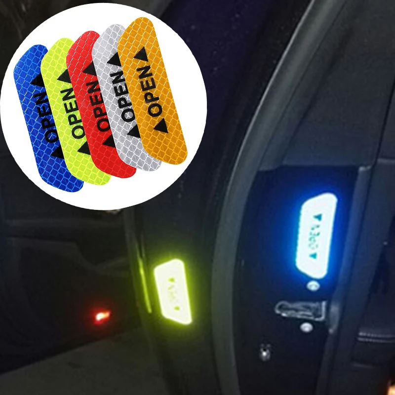 4 шт. светоотражающие наклейки на двери автомобиля Chevrolet Cruze TRAX Aveo Lova Sail EPICA Captiva Malibu