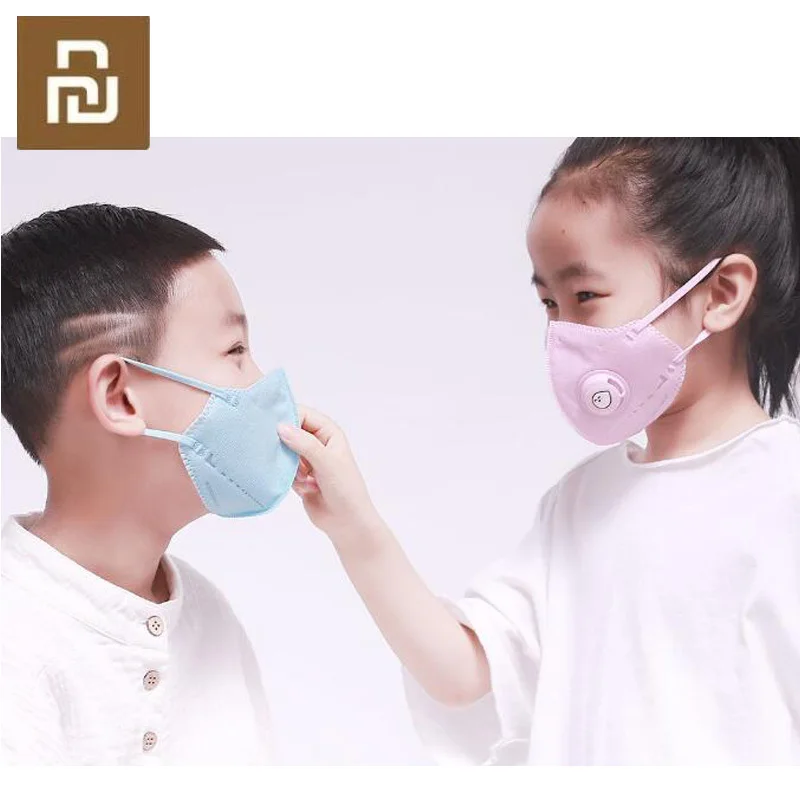 Оригинальная Пылезащитная маска Youpin Kid PM2.5 для дыхательного клапана детей
