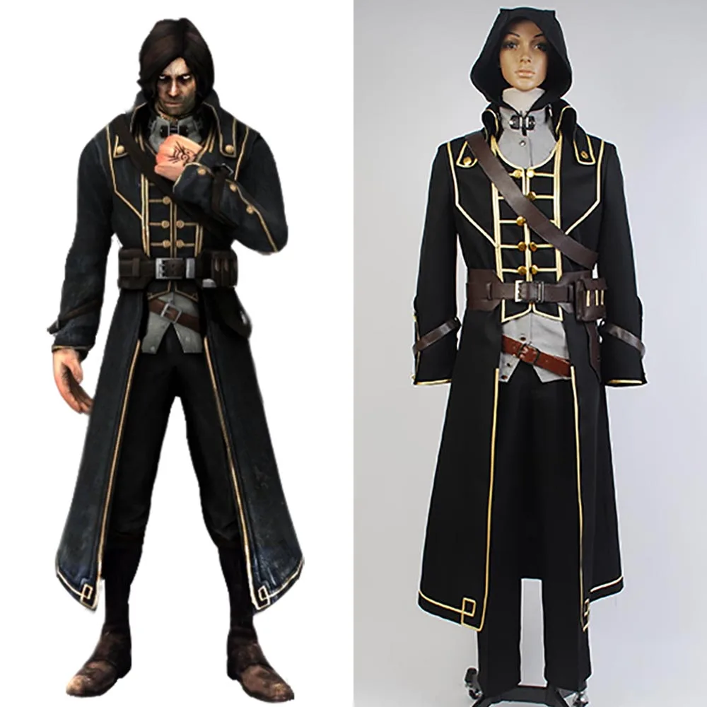 

Dishonored Cosplay Corvo Attano Costume Carnival Cosplay Costume Full Sets Uniform For Adult Men Halloween Carnival Suit
