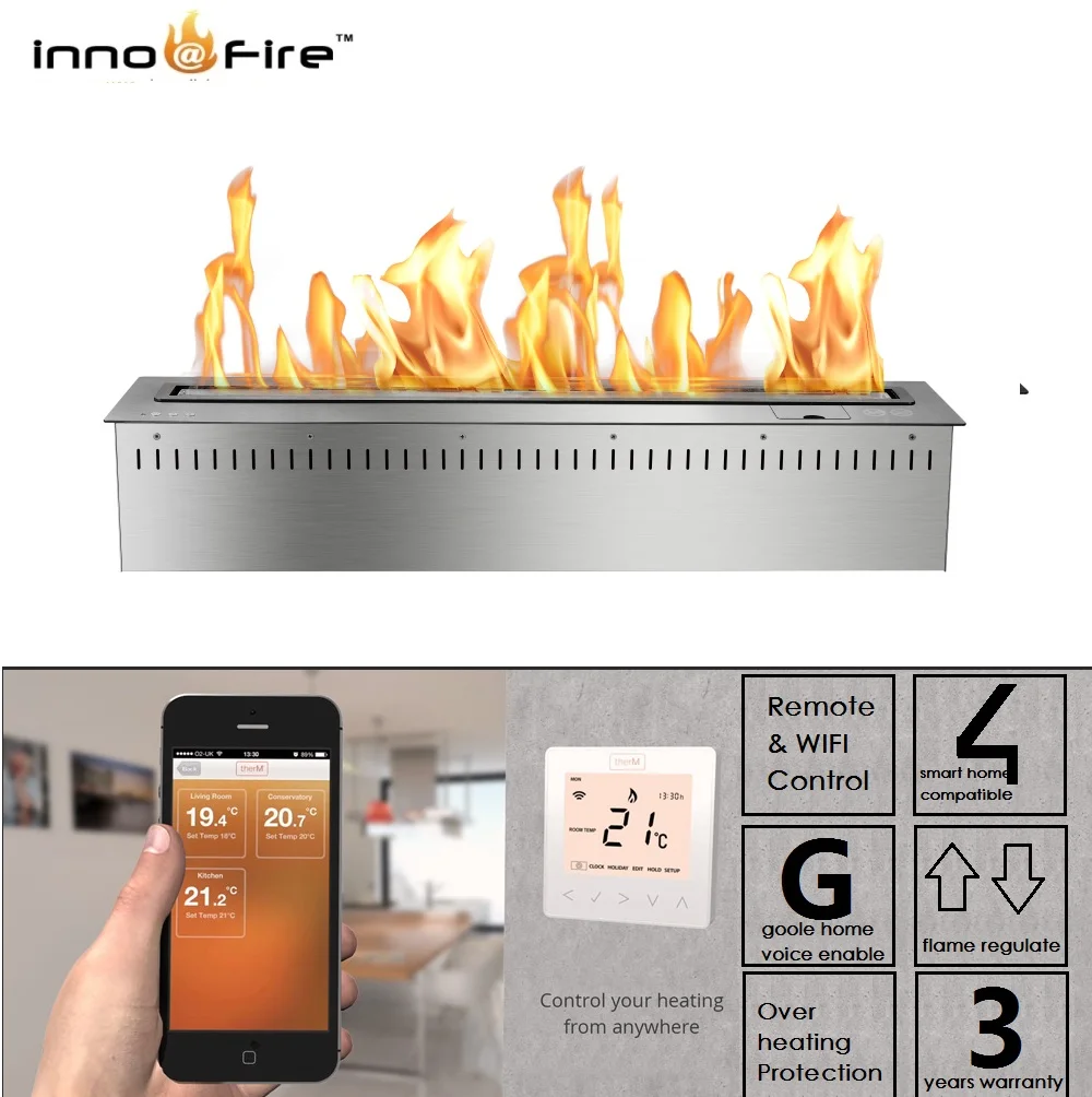 Inno Live 60 дюймов wifi real fire автоматический интеллектуальный умный этанол bio kamin |
