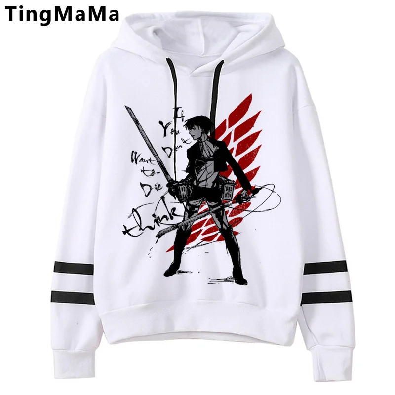 

Attack on Titan Shingeki No Kyojin Titans Attack hoodies male plus size hip hop Ulzzang printed male hoody sweatshirts Oversized