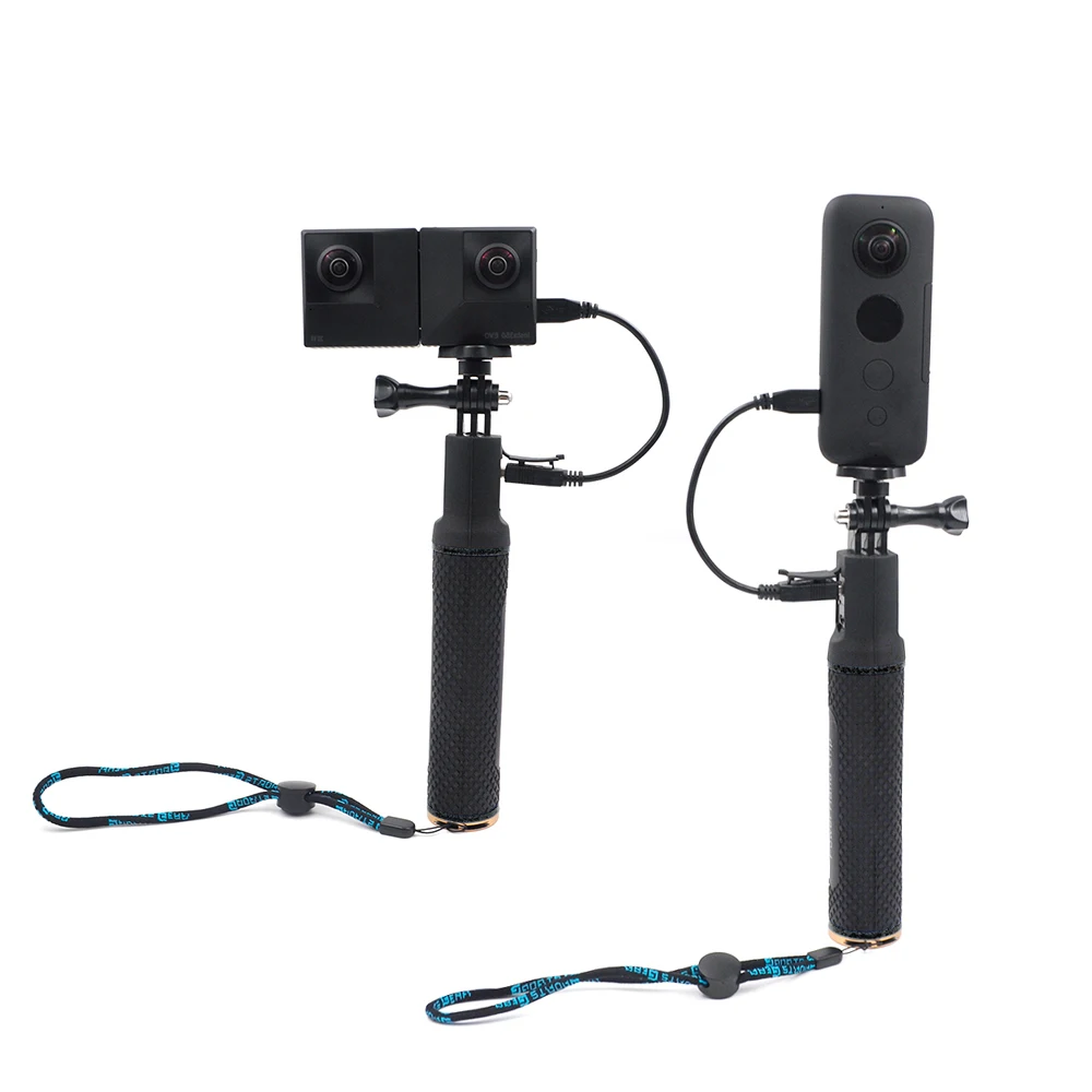 Портативная селфи палка 2 в 1 зарядное устройство ручной захват мини для