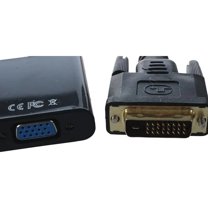 Pro DVI-D 24+1 Pin Male to VGA 15 Female Cable Adapter Converter Connector |