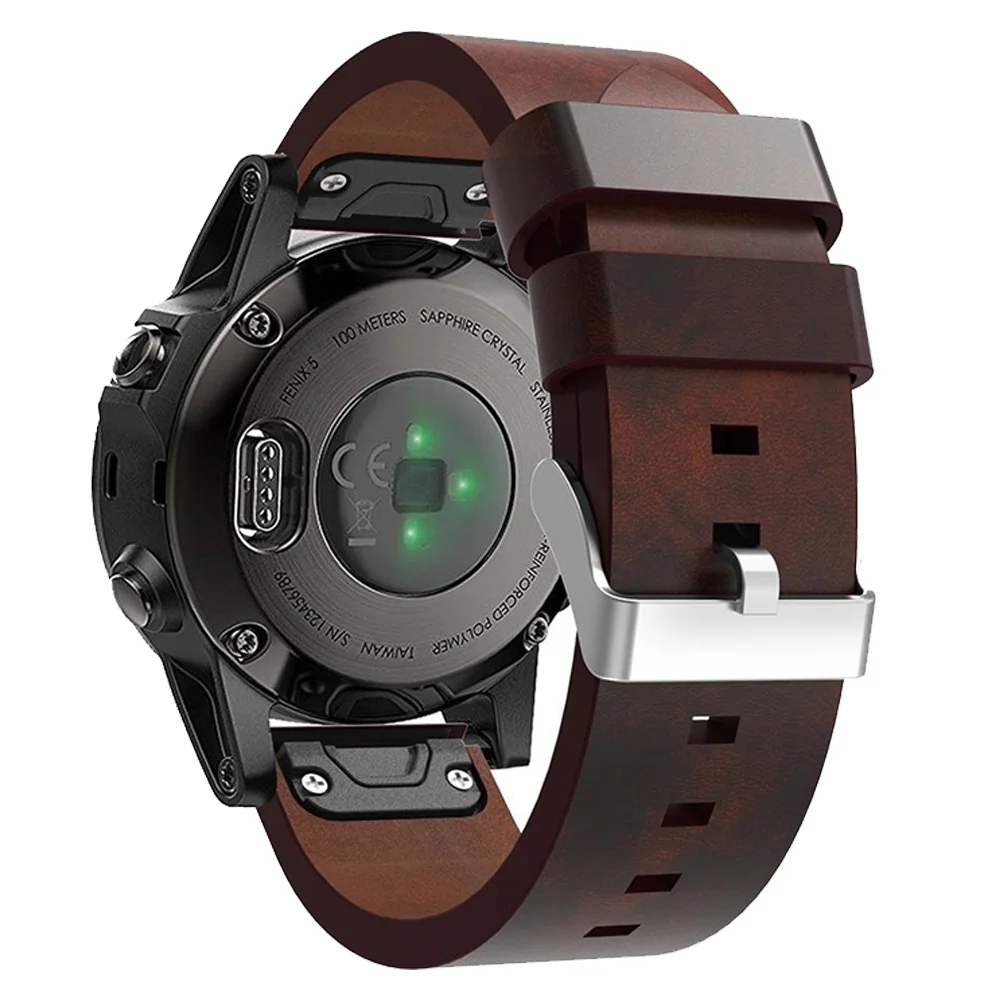 Ремешок для часов Garmin Fenix 5 роскошный ремешок из натуральной кожи с застежкой