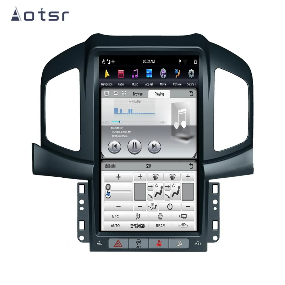 Android 8,1 4G+ 64GB Tesla стиль автомобиля gps-навигация, dvd-плеер для Chevrolet Captiva 2013- Авто Стерео мультимедийный плеер