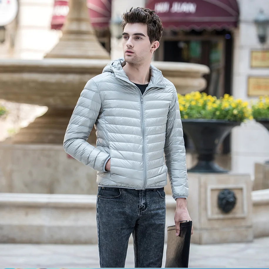 Men's Winter Paka Jacket Ultra-light Clothing Pascal Light Windbreak in | Мужская одежда