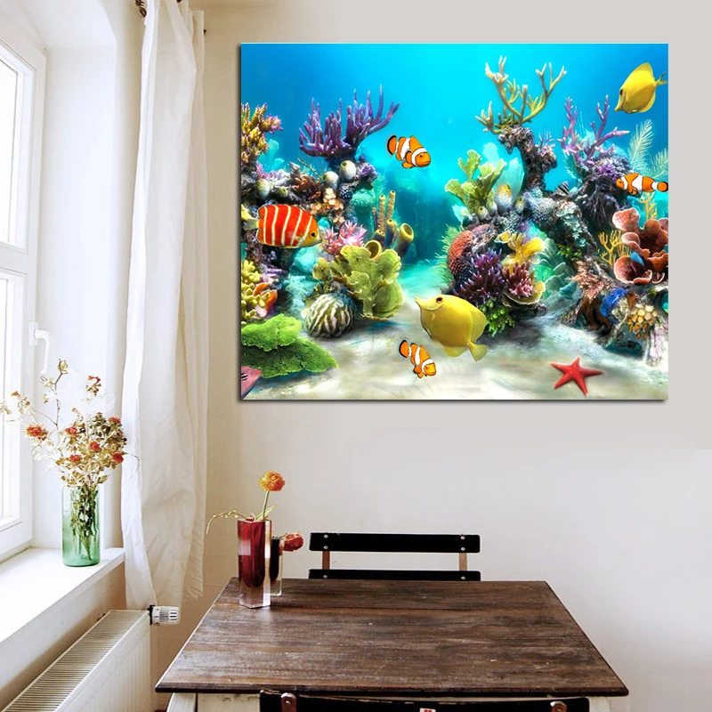 Алмазная 5D картина сделай сам вышивка животное рыба морской мир полностью