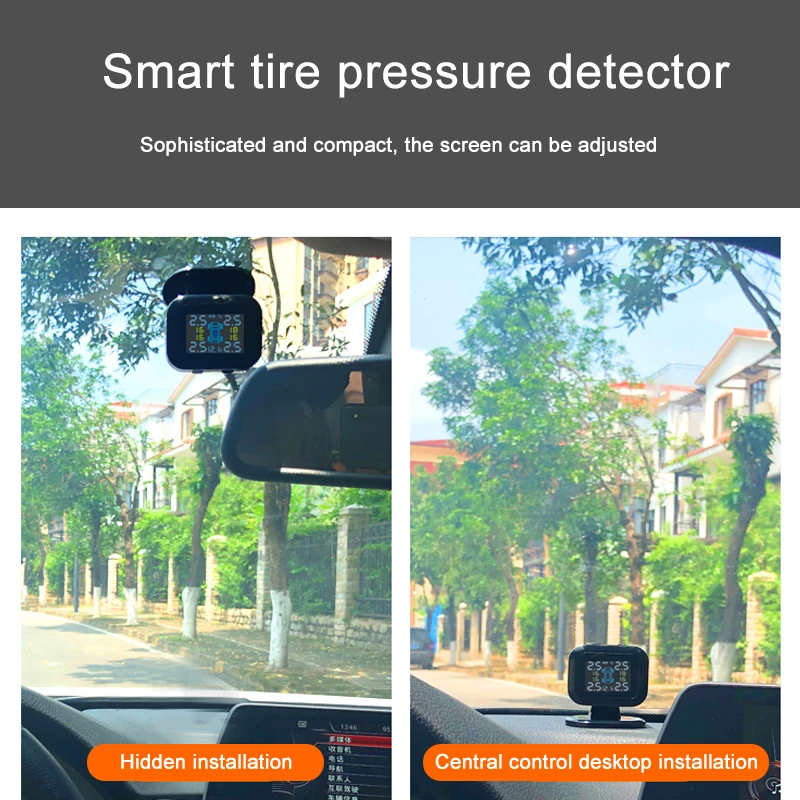 Автомобильный датчик давления в шинах цифровой дисплей Автоматическая