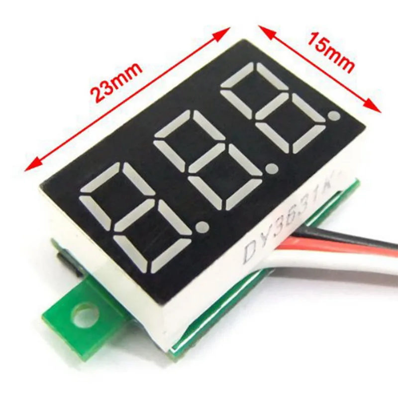 DIDIHOU Dc4.5/4 7/5-30 v Цифровой вольтметр с двумя проводами детектор со светодиодный