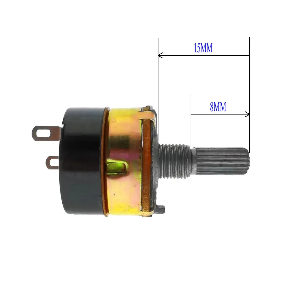 10PCS WH138 Hot New WH138-1 15MM B500K Adjustable Resistance Speed Regulator With Switch Potentiometer 500K | Электронные