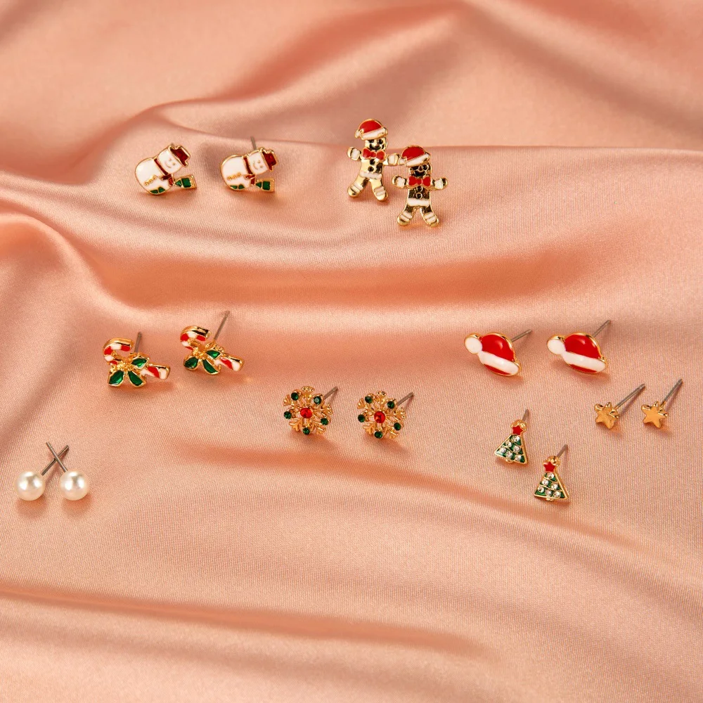 Серьги-подвески для женщин и девушек ювелирные украшения на Рождество с