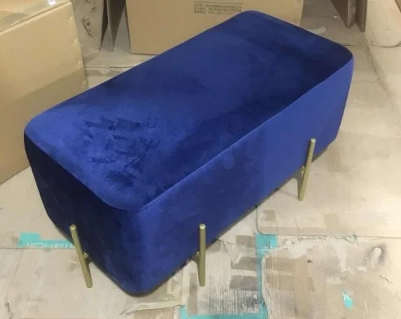 

Nordic small creative stool sofa stool living room home low stool fabric fitting room shoe stool foot