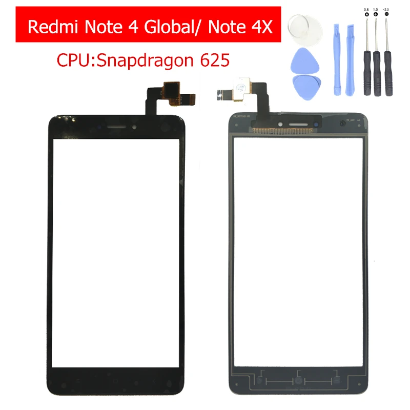 Высокое качество для Xiaomi Redmi Note 4 Global/Note 4X сенсорный экран стеклянная панель