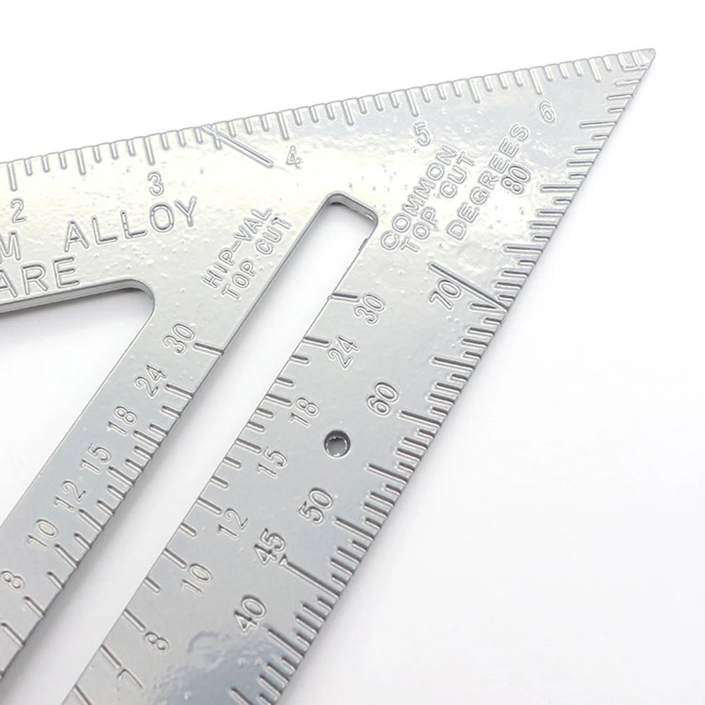 Метрическая треугольная линейка из алюминиевого сплава 7 дюймов квадраты для