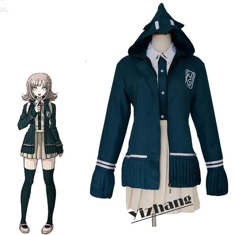 

Anime Danganronpa 2 Nanami Chiaki Koizumi Mahiru Mikan Tsumiki Cosplay Costume Mioda Ibuki Uniform Full Set Clothes