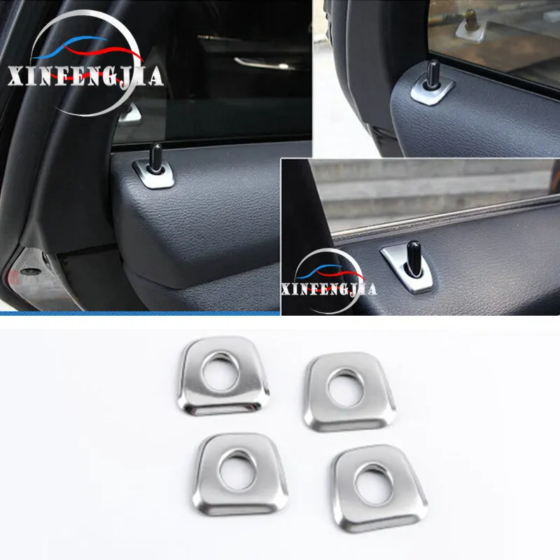 

Для BMW X5 E70 07-13 4x Внутренний дверной замок из нержавеющей стали шпильки декоративная крышка отделка