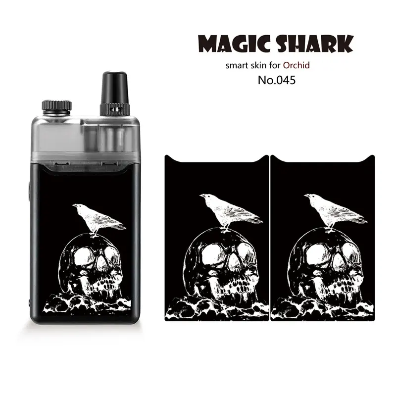 Волшебная Акула змея мотоцикл модный Череп ПВХ ухабистый 2.5D чехол пленка