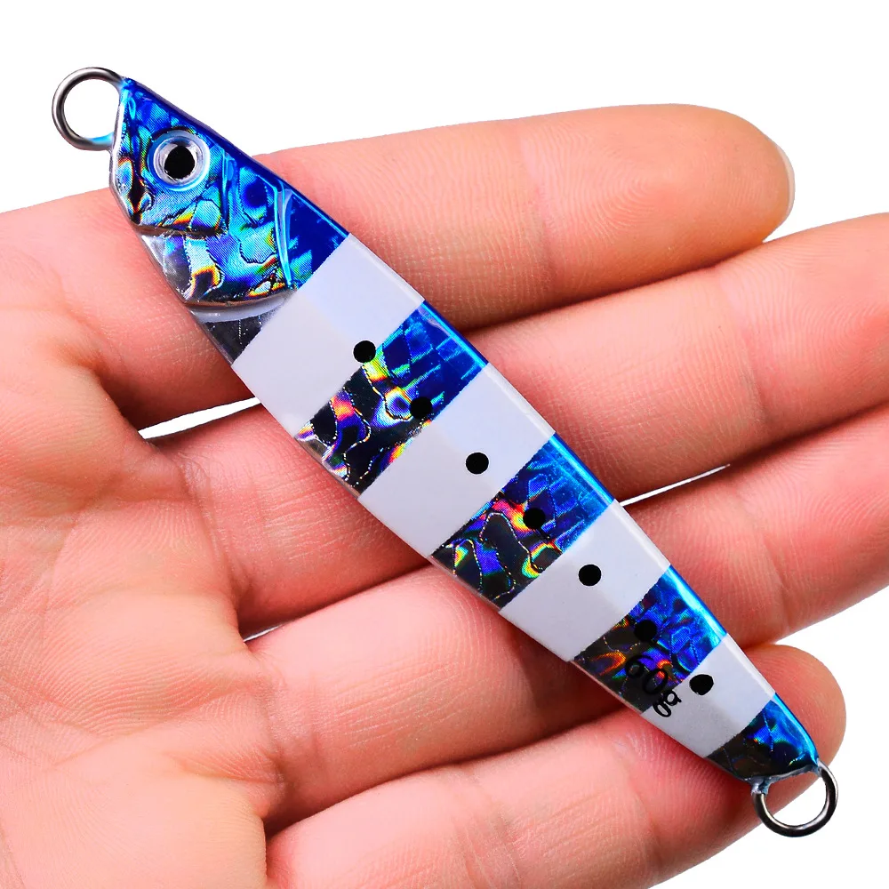 

New Luminous Iron Plate Fish Lead Tossing Metal Lure Bait Bionic Lure Submerged Iron Plate Factory Wholesale