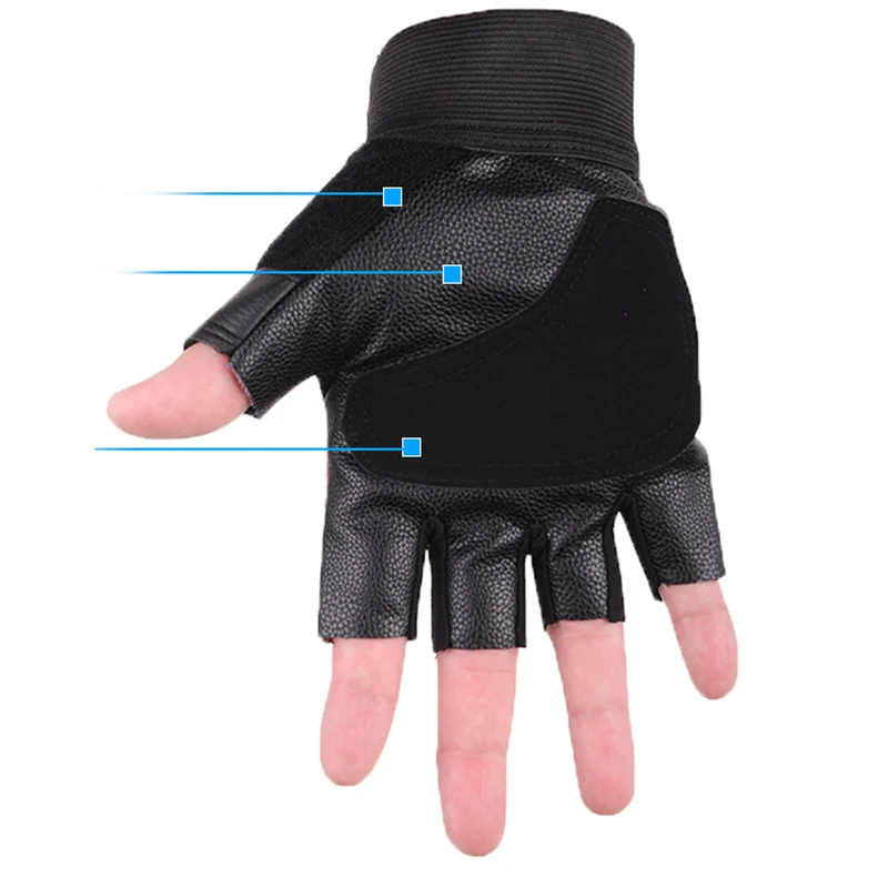 Тактические перчатки без пальцев для мотоцикла езды на велосипеде скалолазания