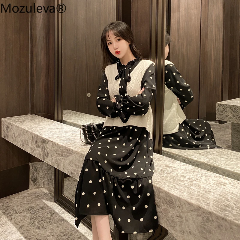 Женское шифоновое платье-макси с длинным рукавом и поясом на резинке | Женская