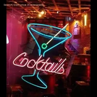 cocktails beer neon lamp custom really glass neon light signs for room wall neon letters gaming beer bar neon tube customized