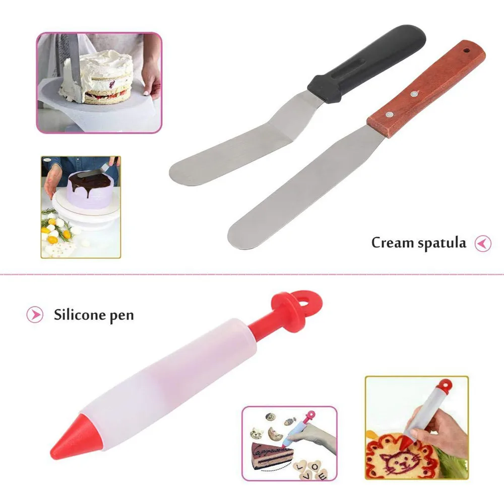 Набор инструментов для украшения торта 85 шт. кондитерские насадки крема мешки