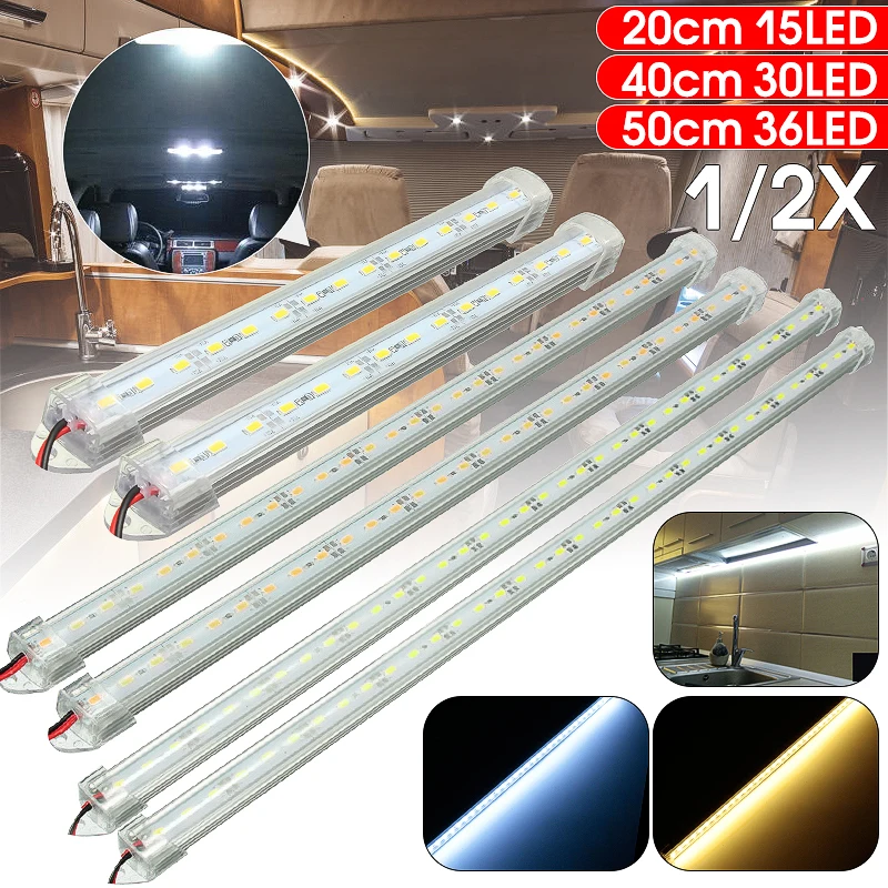 2 шт. 12V SMD 5630 Светодиодный автомобиль внутренняя световая панель трубки полосы