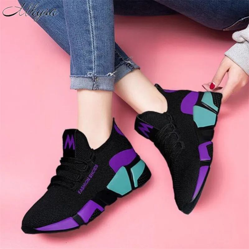 

2020 New Spring Women casual shoes Breathable Mesh platform Sneakers Women New Fashion mesh sneakers shoes woman tenis feminino