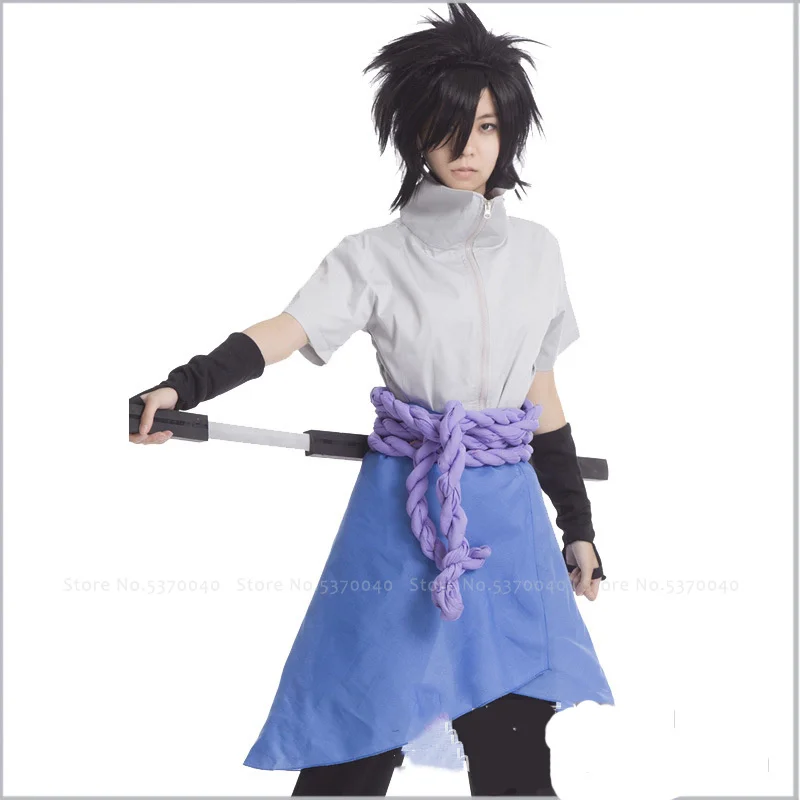 Аниме Наруто Саске косплей костюм для мужчин японское кимоно женщин