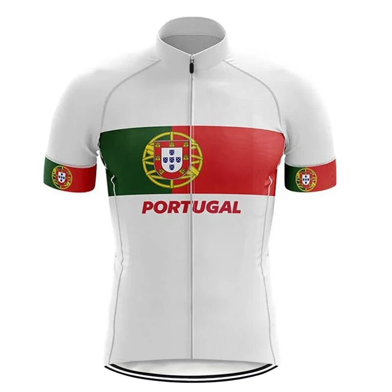 

Pro summer Portugal Short Sleeve Cycling Maillot men fashion Jersey breathable bike wear triathlon sweatshirt Motorcycle jacket