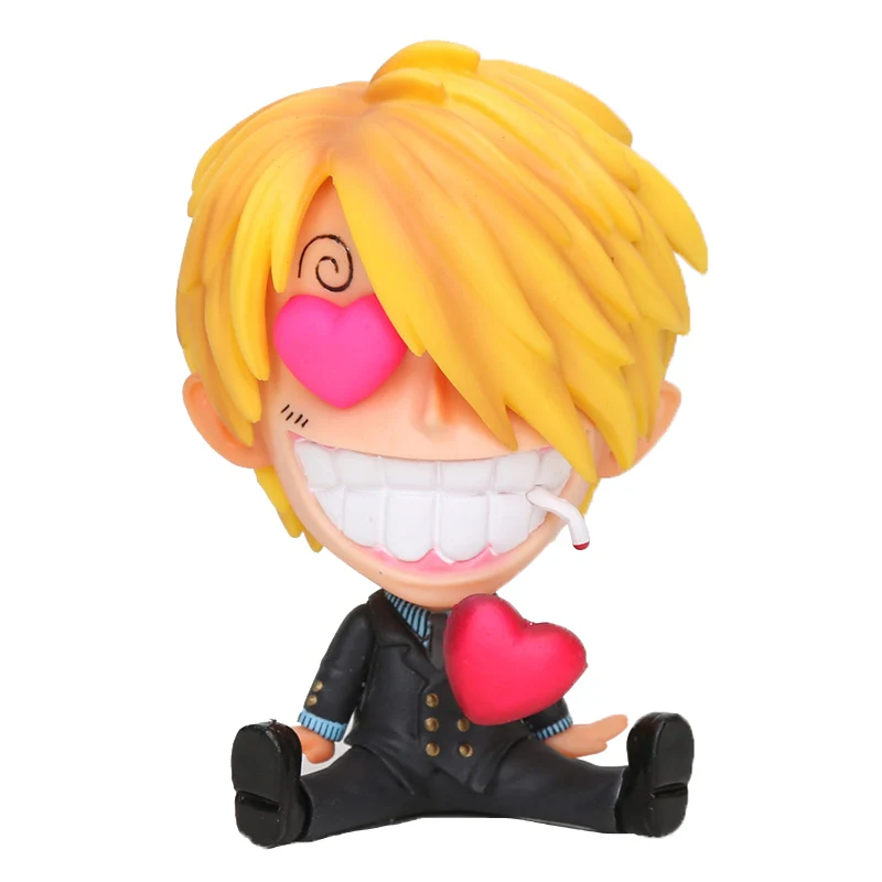 17628 10cmsanji bag Аниме одна фигурка Шанкс фигурка Санджи Сабо Боа Хэнкок Трафальгар Ло одна деталь Марко Битва вер. ПВХ модель рождественские подарки - Цвет: 17628 10cmsanji bag