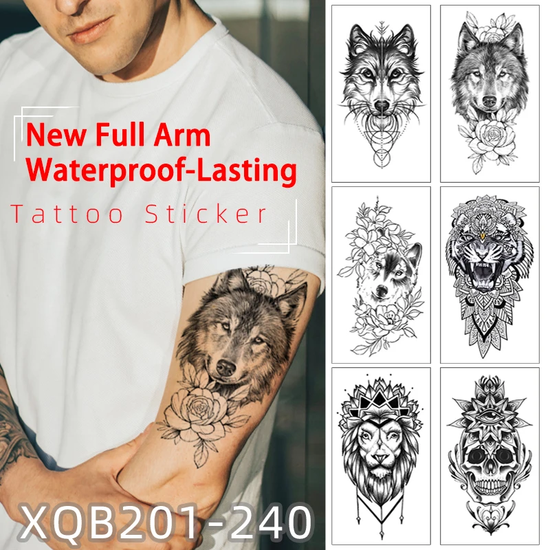 

Small Full Arm Tattoo Stickers XQB 01-51 Fake Temporary Tattoos Sticker Waterproof Persistent Were-Resisting Body Art Painting