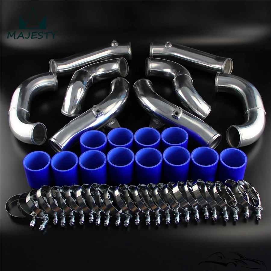 Гоночный турбо интеркулер Трубопроводный комплект подходит для N * issan GT-R R35 V R38DET